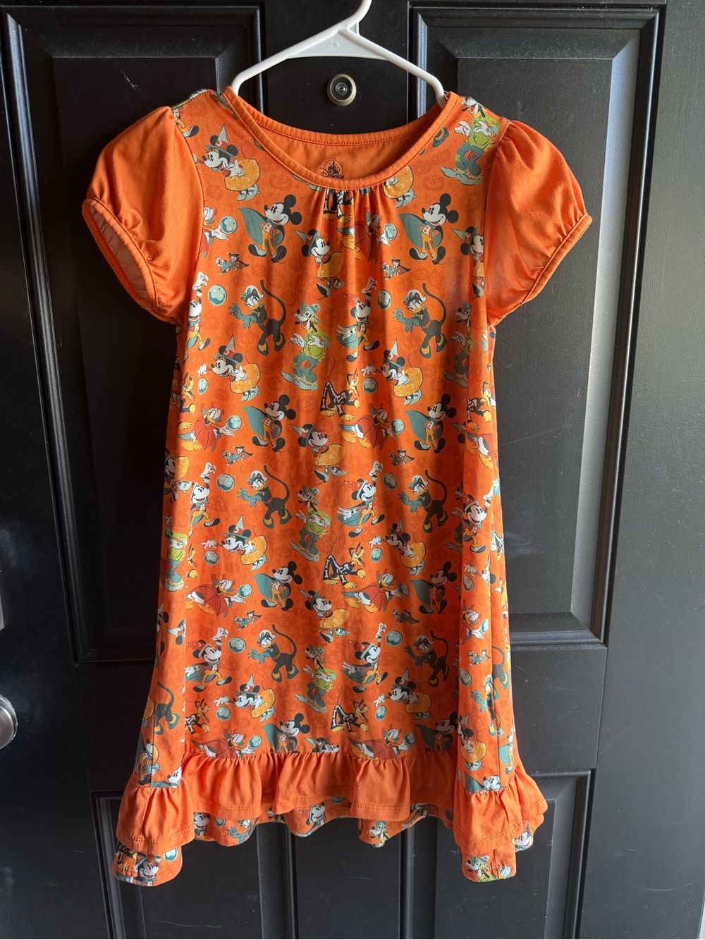 Disney Parks Halloween Mickey Mouse and Friends orange nightgown Size 9/10